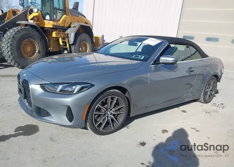 2025 BMW 430I xDrive из США, поврежденный, VIN WBA53DB02SCT40525